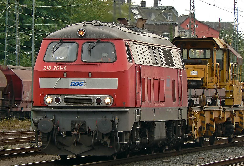 218 261-6 der DGB in K�ln West, Sommer 2009