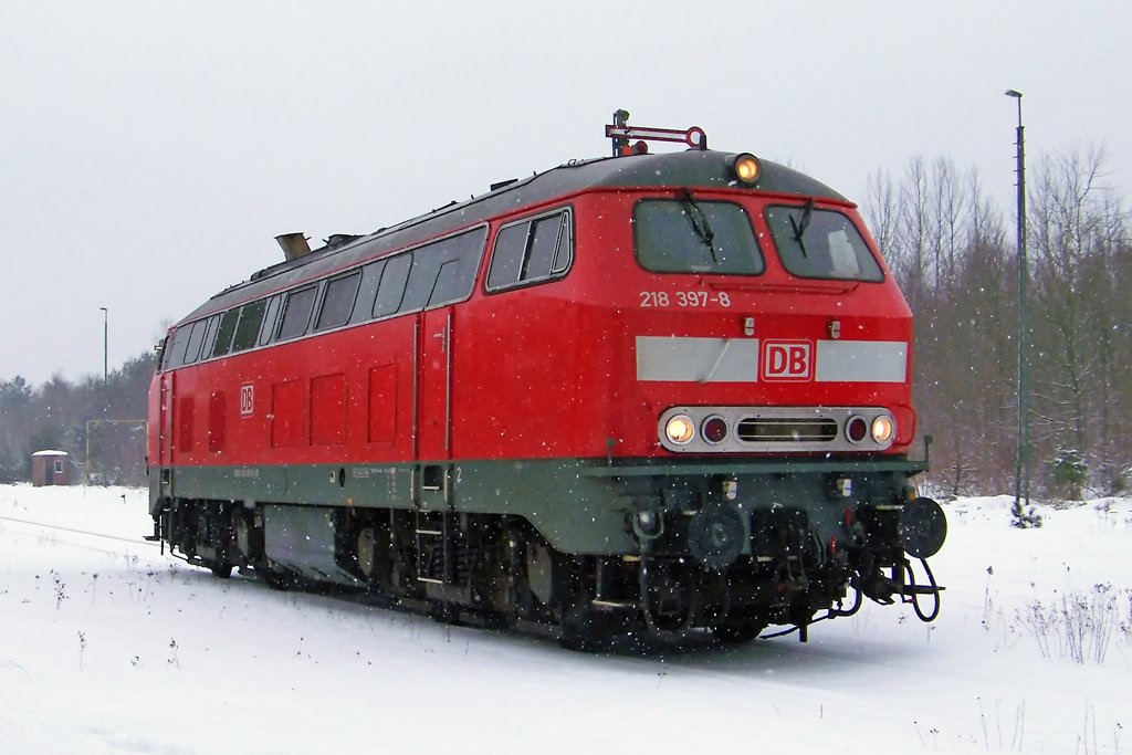 218 397-8 beim umsetzen am 29.01.10