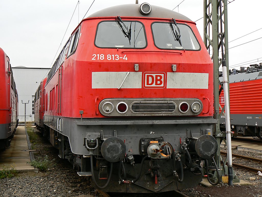 218 813-4 in Gremberg im Sept 08