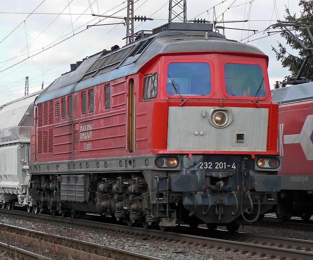 232 201-4 in Ratingen/Lintorf am 4.3.2010