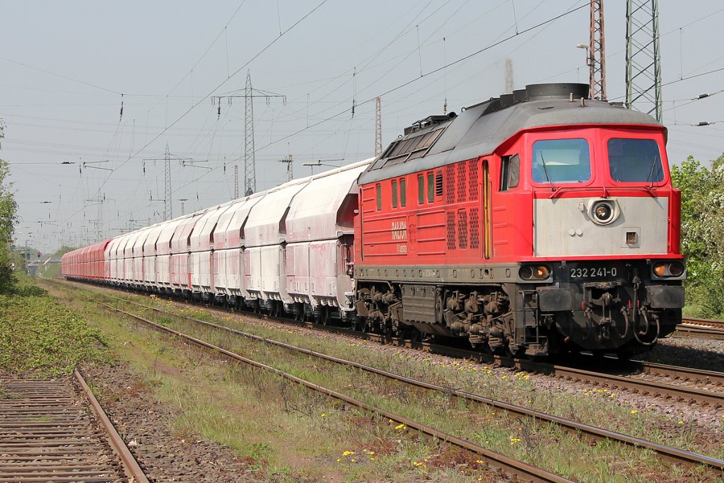 232 241-0 mit Kalkzug Ratingen Lintorf am 20.04.2011