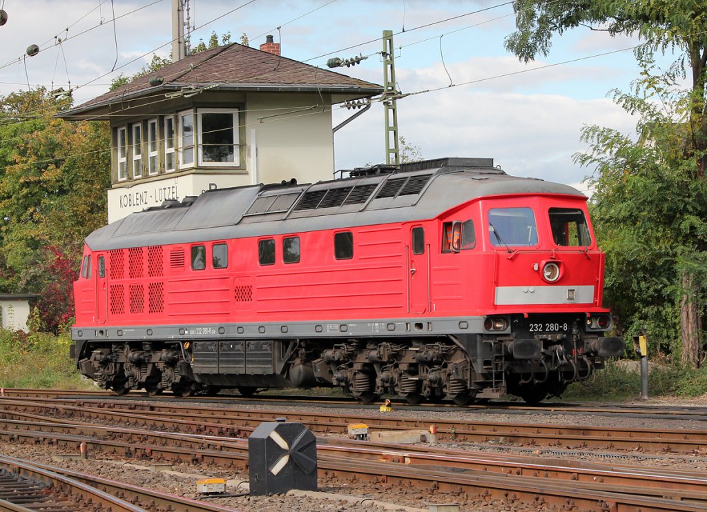 232 280-8 bei der Lokparade im DB Museum Koblenz am 29.09.2012