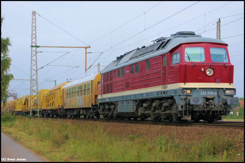 232 550-4 (DBG) in Dedensen-G�mmer am 31.8.2012.