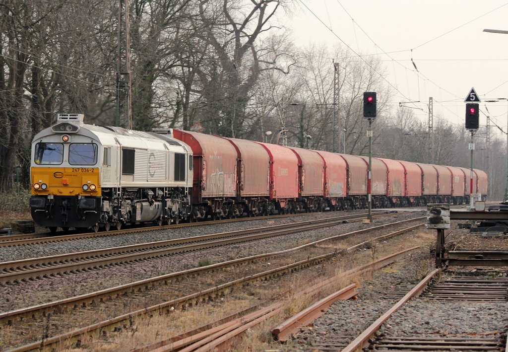 247 034-2 in Ratingen-Lintorf am 07.02.2012