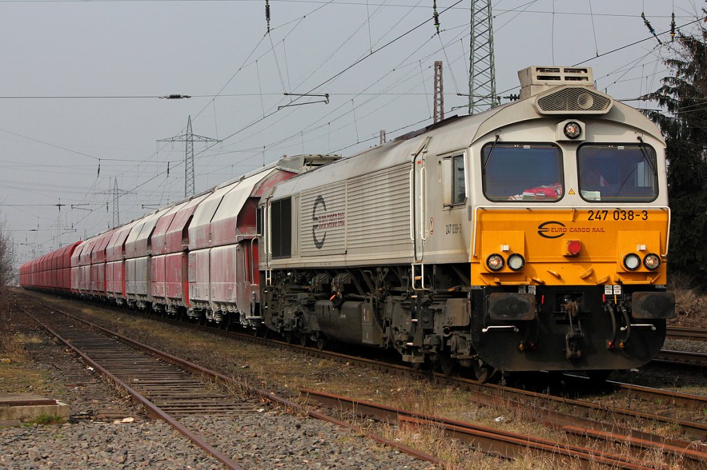247 038-3 in Ratingen-Lintorf am 14.03.2012