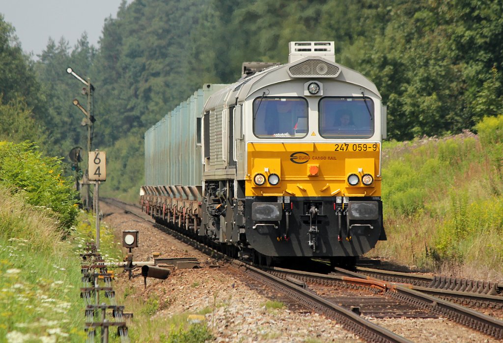 247 059-9 mit M�llzug in T��ling am 01.08.2011
