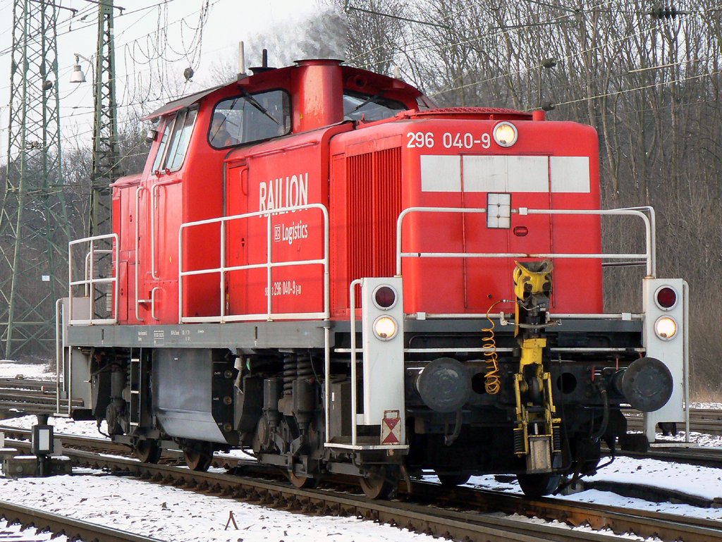 296 040-9 in Gremberg am 8.1.2010