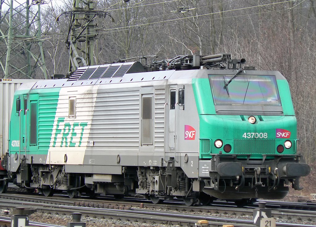 437008 der FRET/SNCF in Gremberg am 20.02.2010