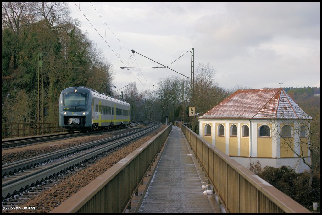 440 903-3 (Agilis) in Regensburg-Pr�fening am 3.12.2012. 