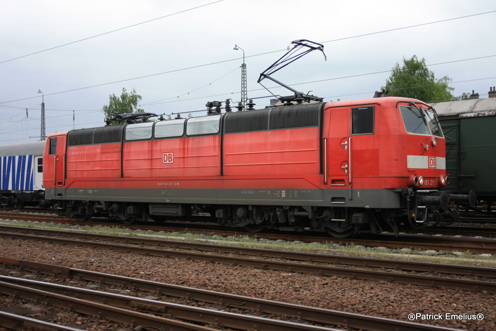 Am 13.05.2010 wurde aus Frankfurt am Main die 181 217 nach Darmstadt-Kranichstein �berf�hrt. Sie wurde dort nur Ausgestellt.