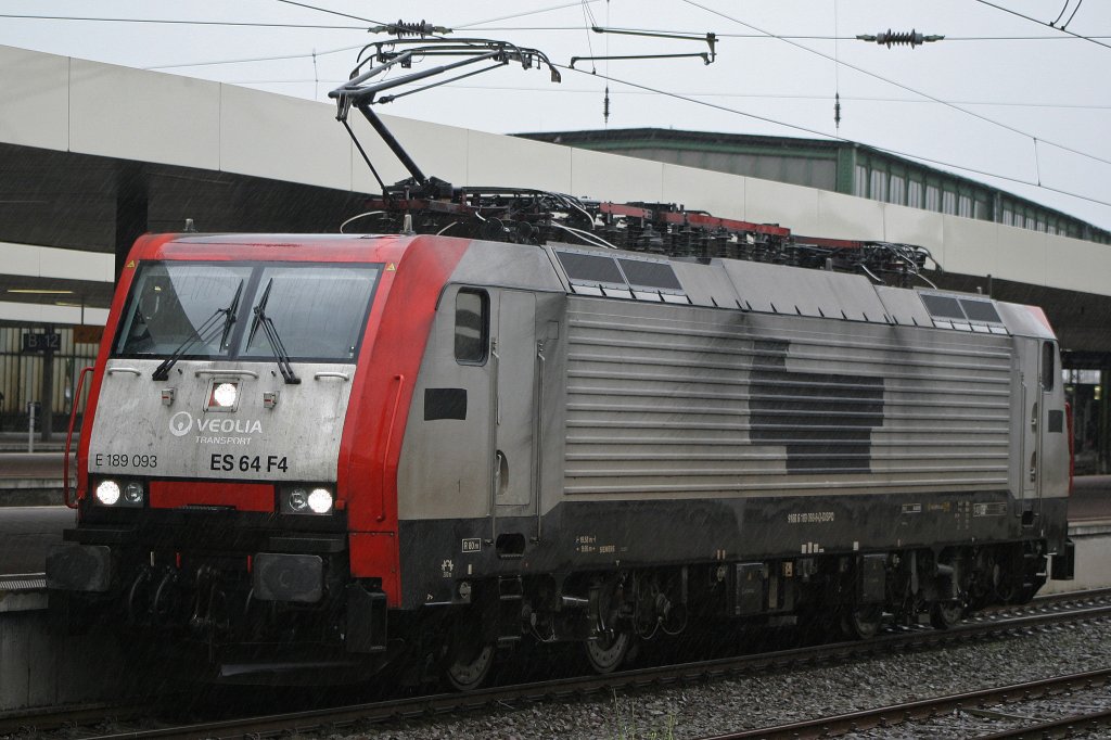 Captrain E 189 093 am 2.5.10 in Duisburg Hbf