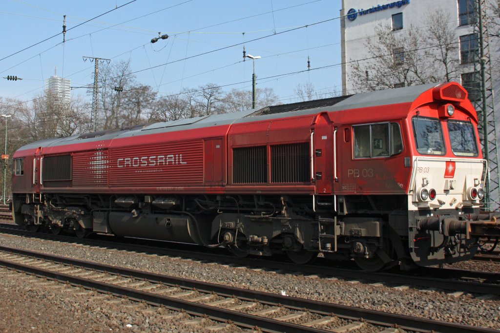 Crossrail PB 03  Mireille  am 12.3.11 in K�ln-West