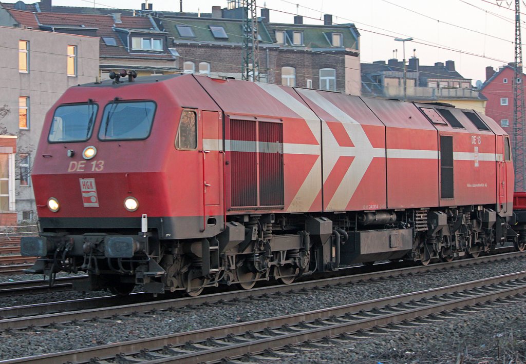 DE13 der HGK in K�ln West am 17.02.2011