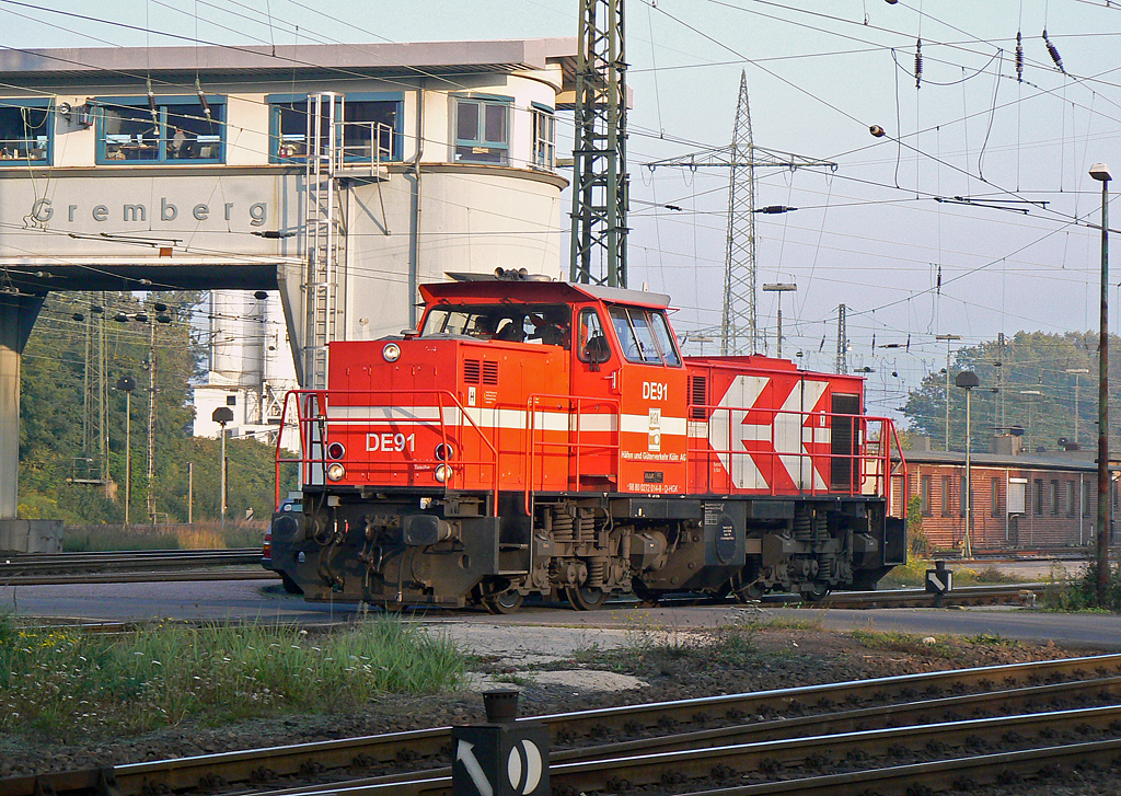 DE91 der HGK in Gremberg am 12.10.2010