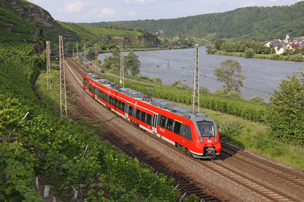 Der 442 702 in Winningen ( Mosel ) am 18,07,12