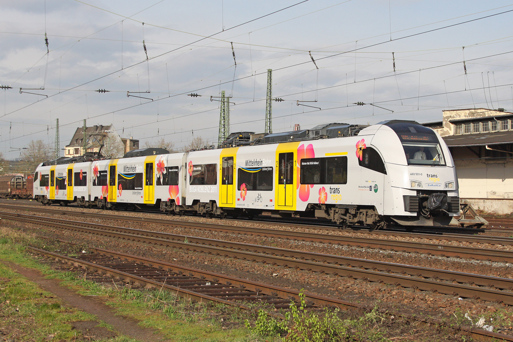 Der 460 501-0 in Koblenz L�tzel am 07,04,11 