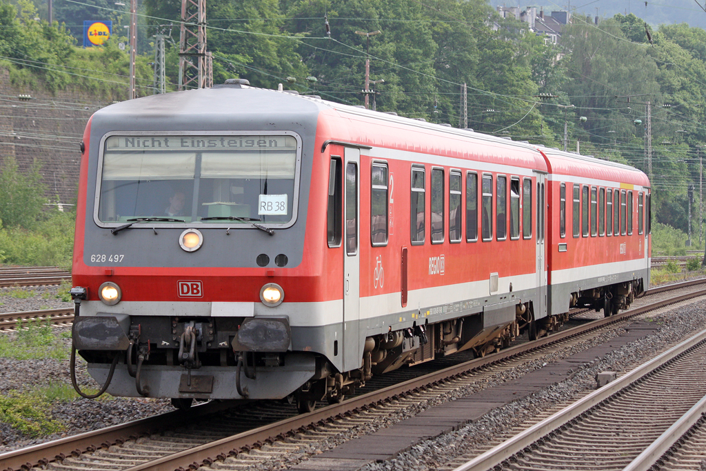 Der 628 497 in Wuppertal Steinbeck am 27,05,10