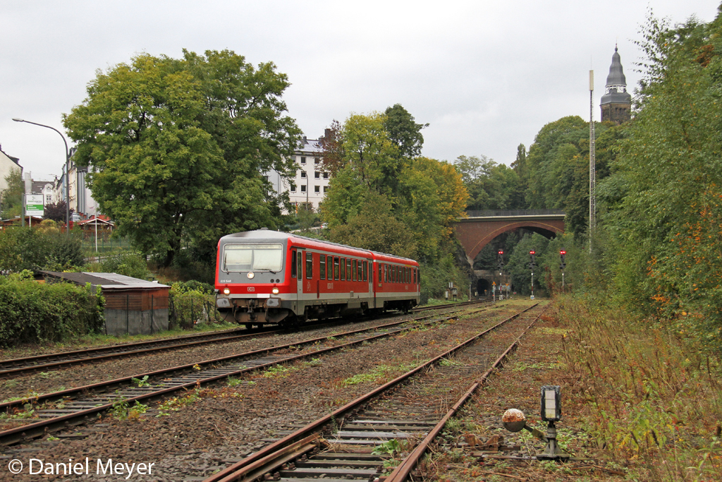 Der 628 540 in Wuppertal Rauenthal am 06,10,12 