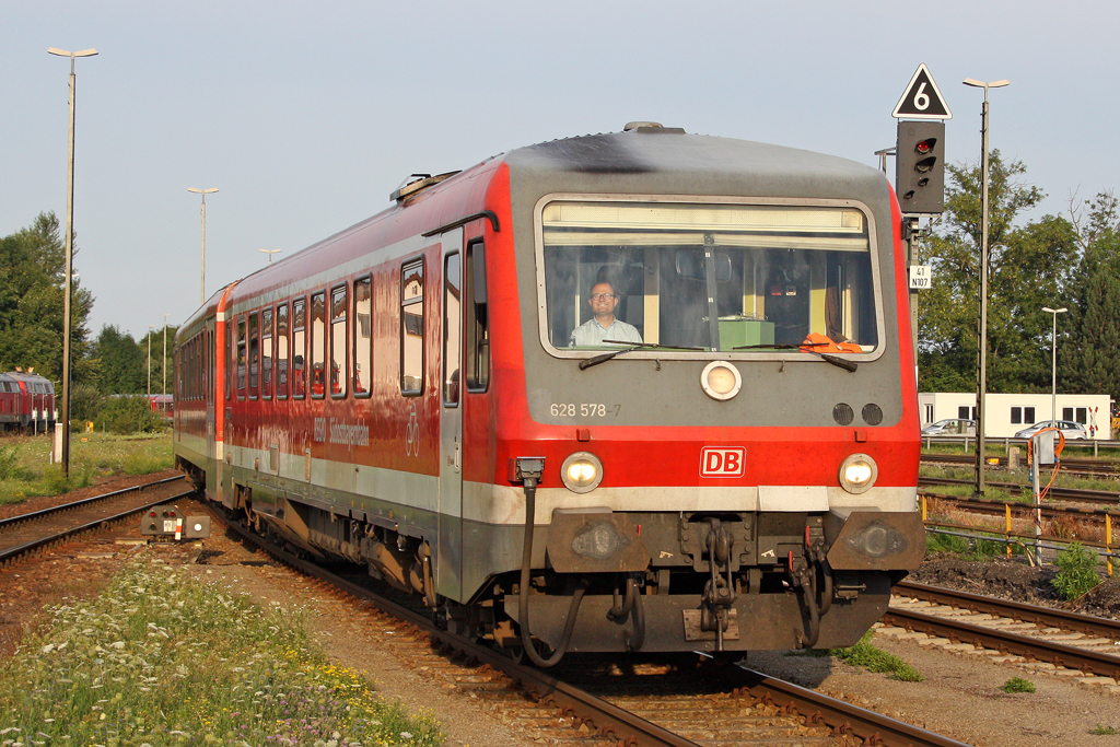 Der 628 578 in M�hldorf am 04,08,10