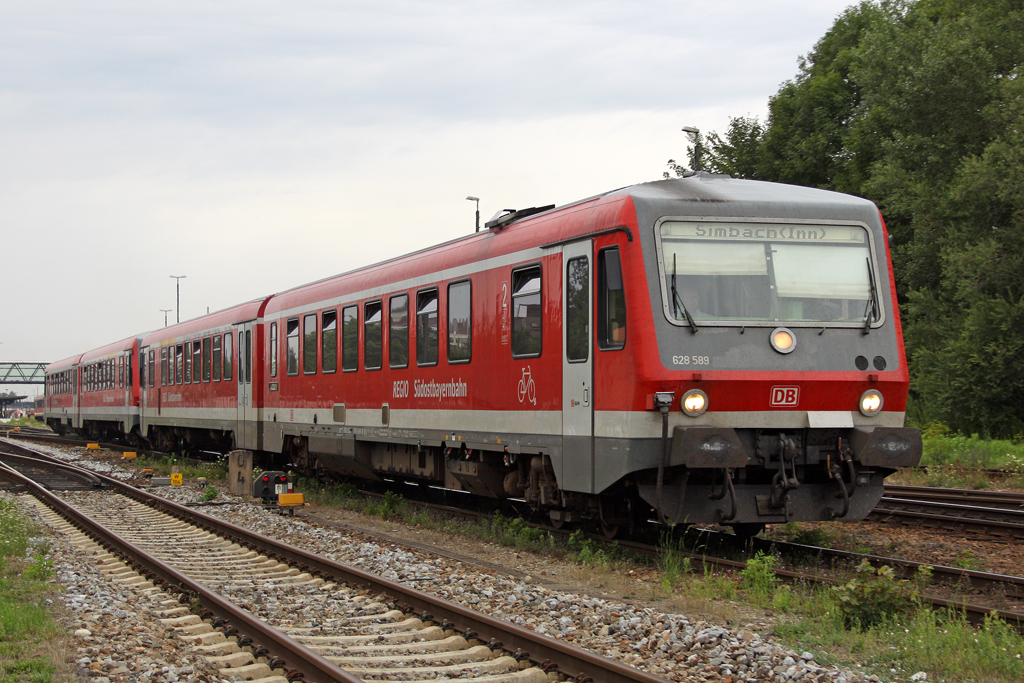 Der 628 589 in M�hldorf am 02,08,10