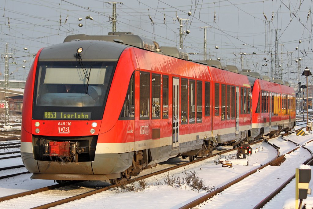 Der 648 116 in Dortmund am 04,01,10