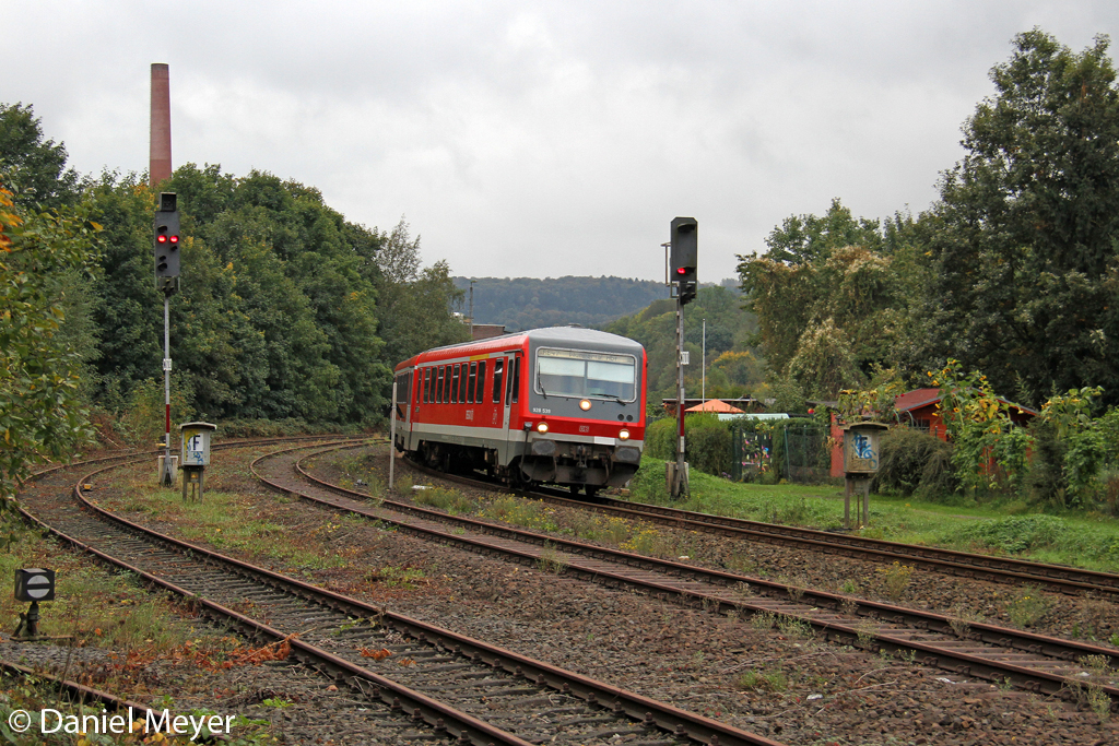 Der 928 539 in Wuppertal Rauenthal am 06,10,12 