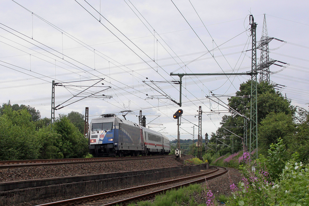 Die 101 060-2 in Gruiten am 09,07,12