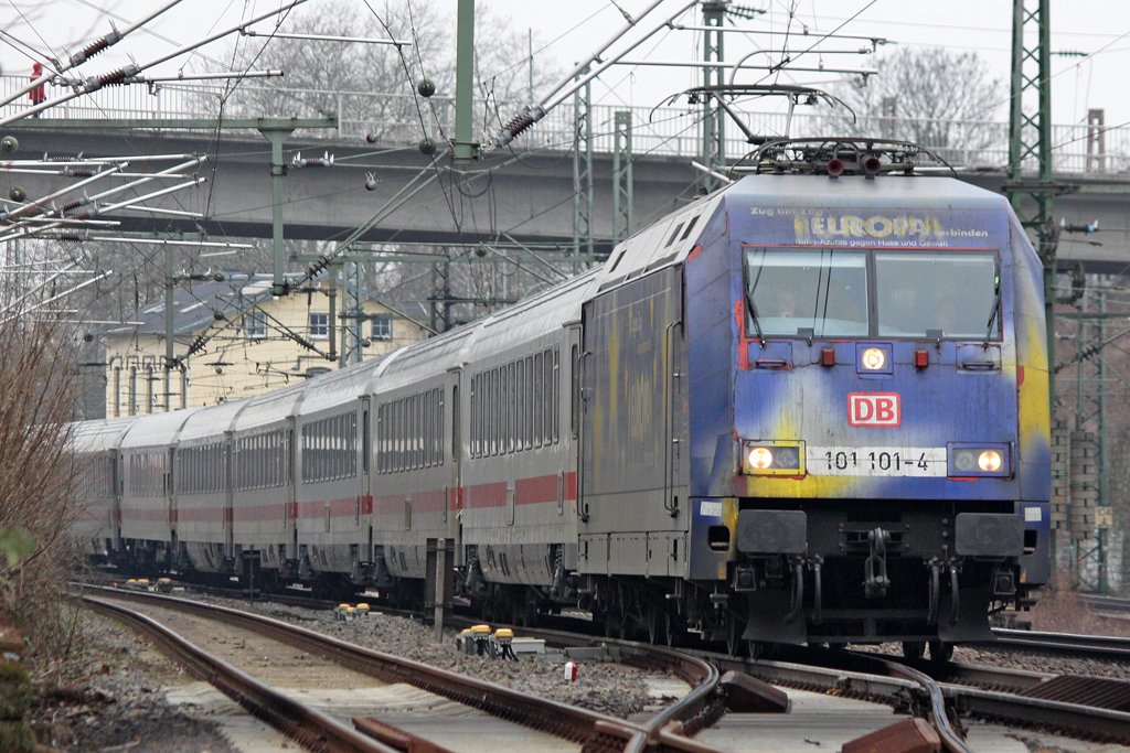 Die 101 101-4 (Europa) in Gruiten am 22,01,10