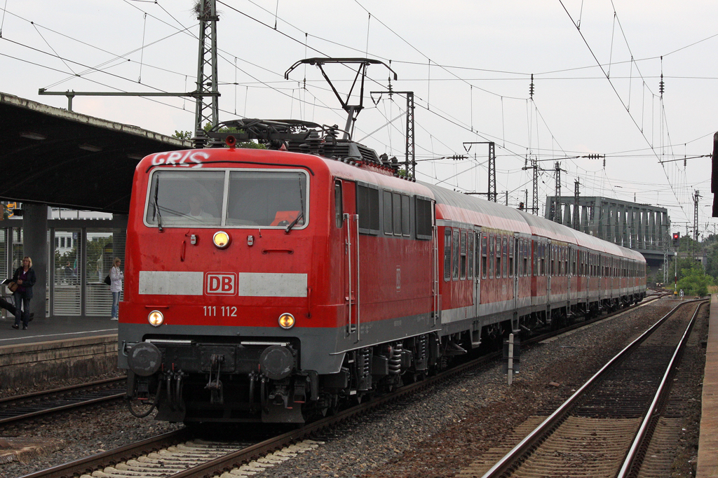 Die 111 112 in K�ln Deutz am 13,08,10