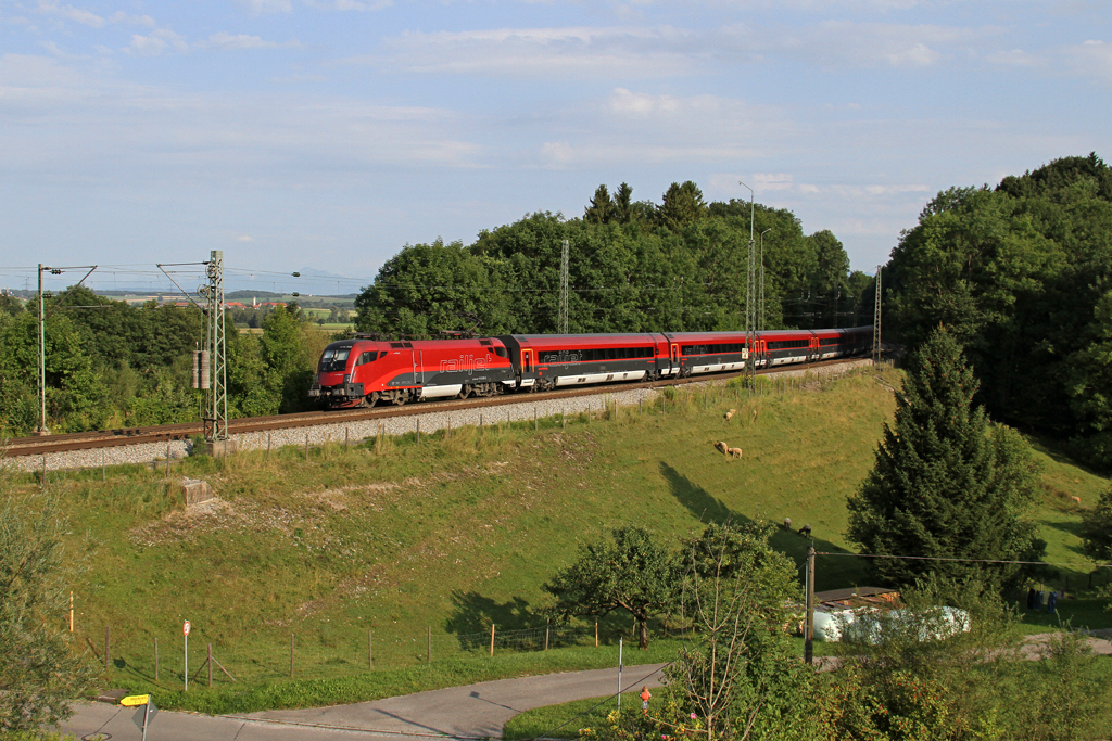 Die 1116 206 in A�ling (Oberbay) am 02,08,12