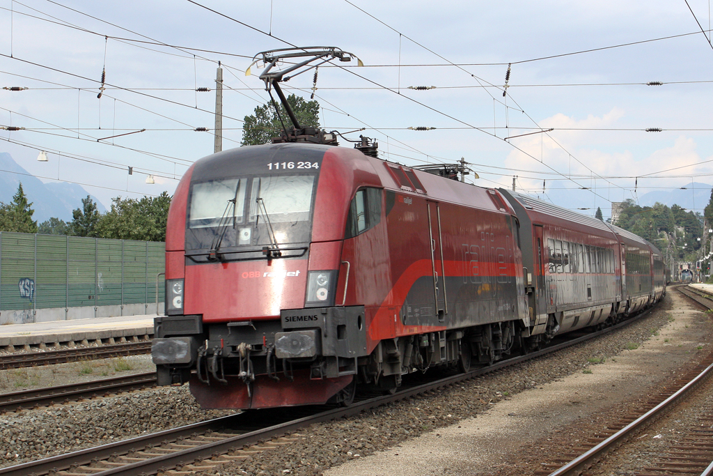 Die 1116 234 in Brixlegg am 31,07,11