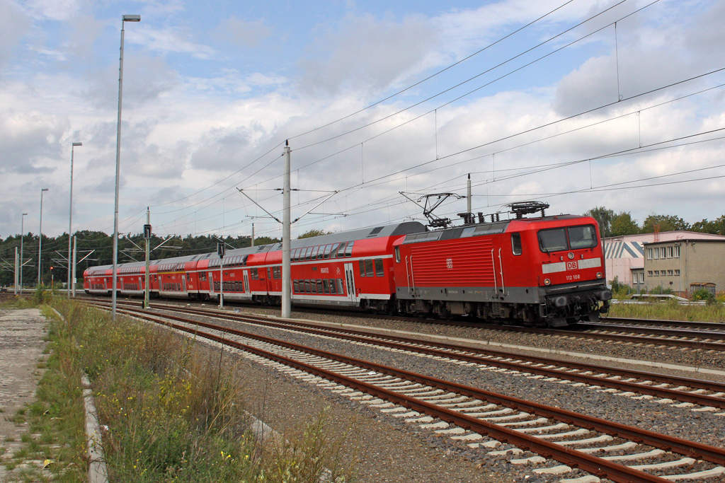 Die 112 108 in Erkner am 19,08,11