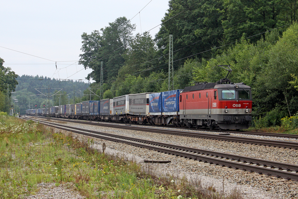 Die 1144 228 in A�ling (Oberbay) am 30,07,11 