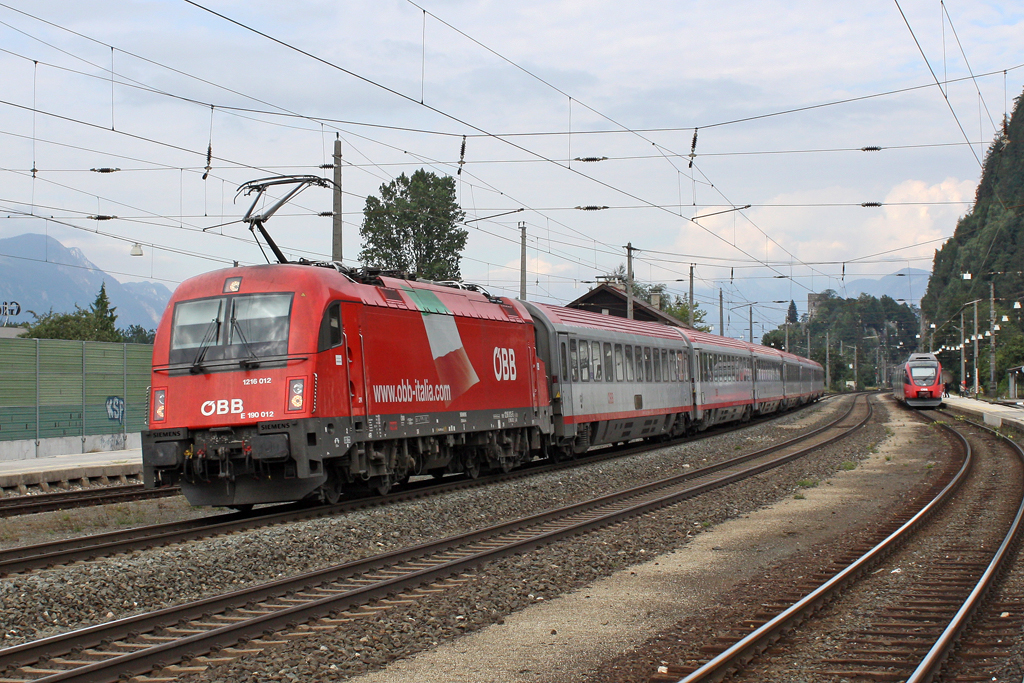 Die 1216 012 in Brixlegg am 31,07,11