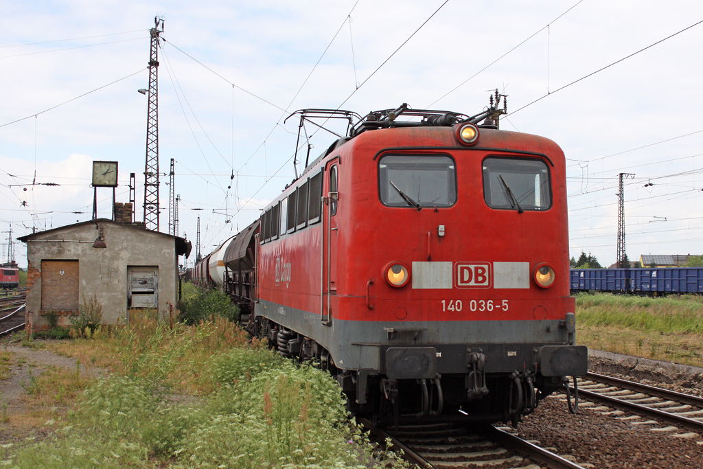 Die 140 036-5 in Gro�korbetha am 06,07,10