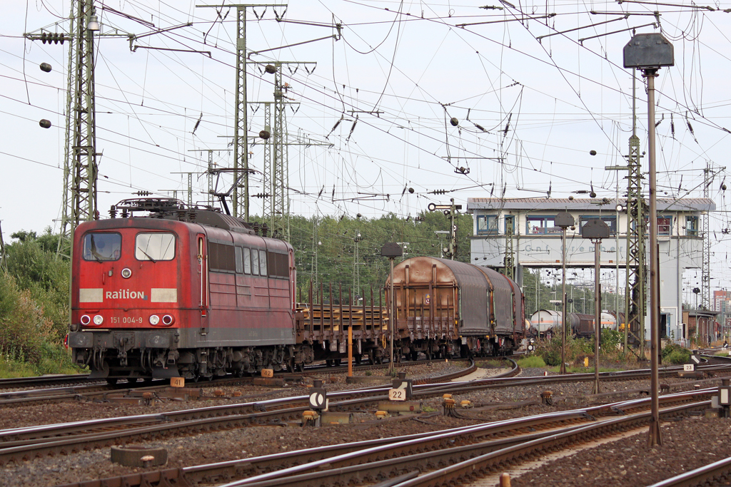 Die 151 004-9 in Gremberg am 16,07,10
