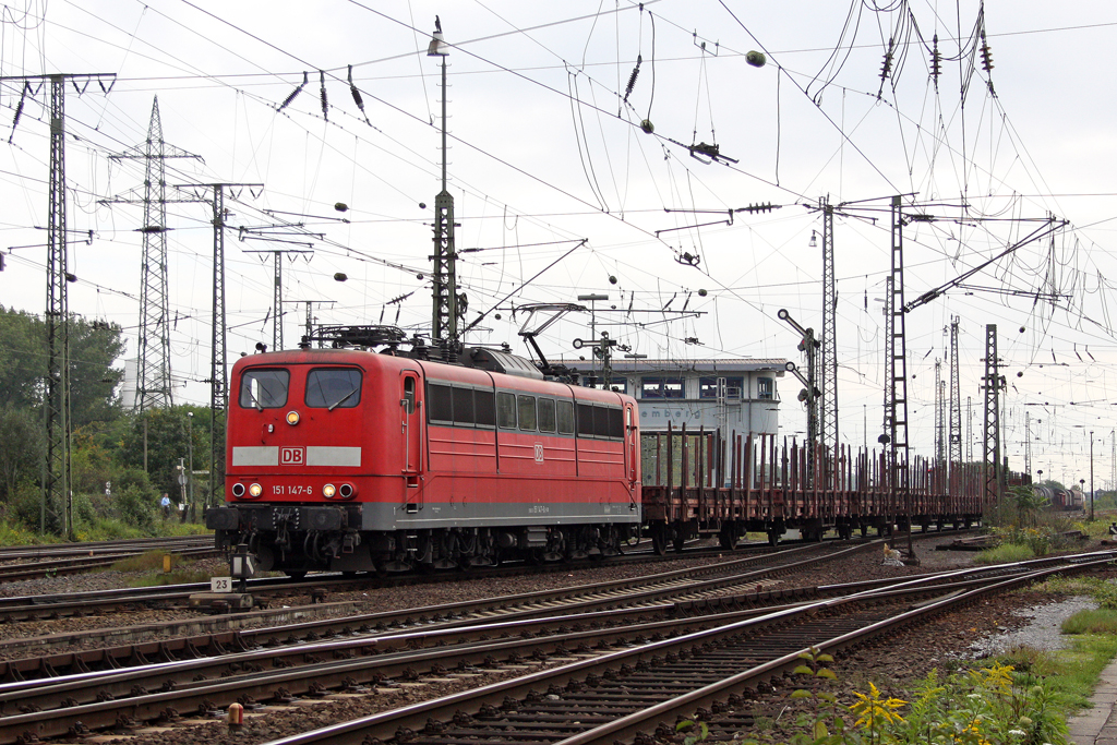 Die 151 147-6 in Gremberg am 05,10,10