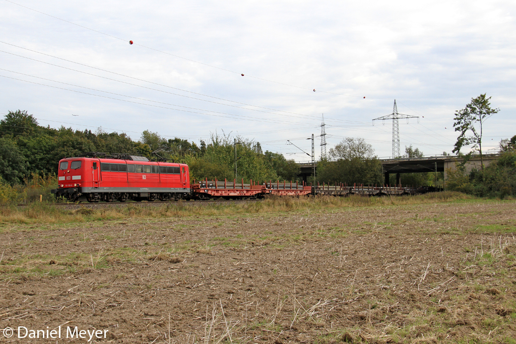 Die 151 155-9 in Ratingen Lintorf am 08,10,12