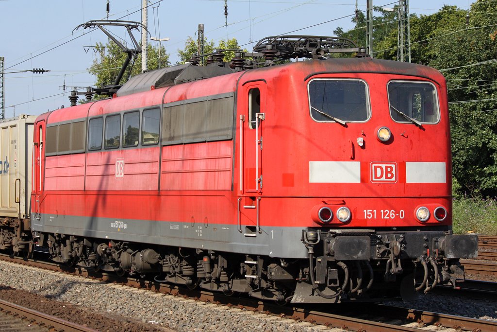 Die 151 160-9 in K�ln West am 04,08,09