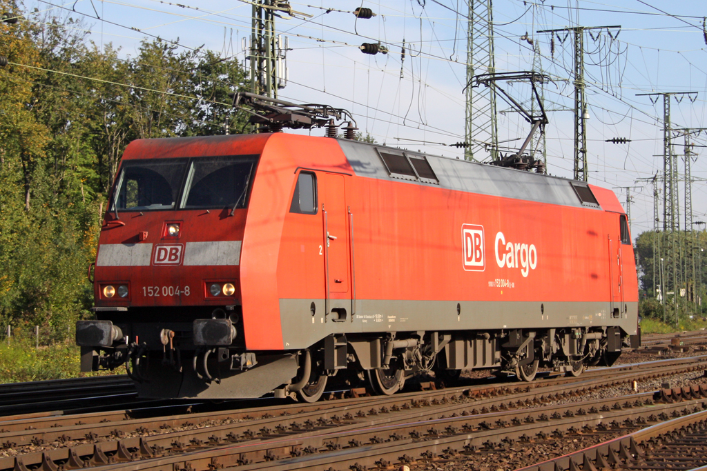 Die 152 004-8 in Gremberg am 04,10,10