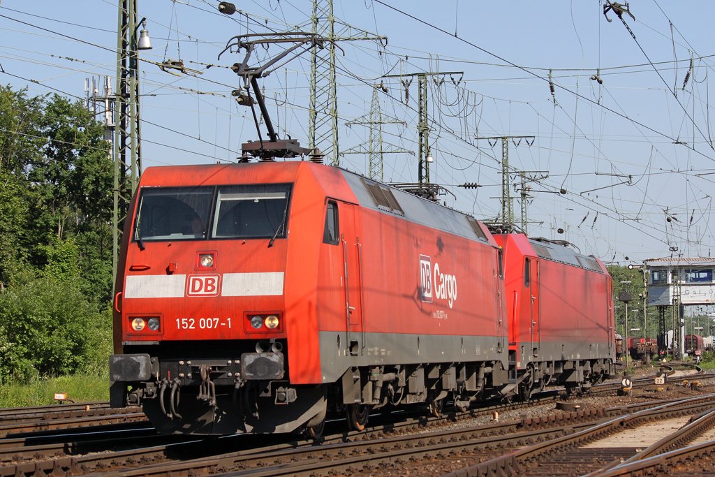 Die 152 007-1 in Gremberg am 04,06,10