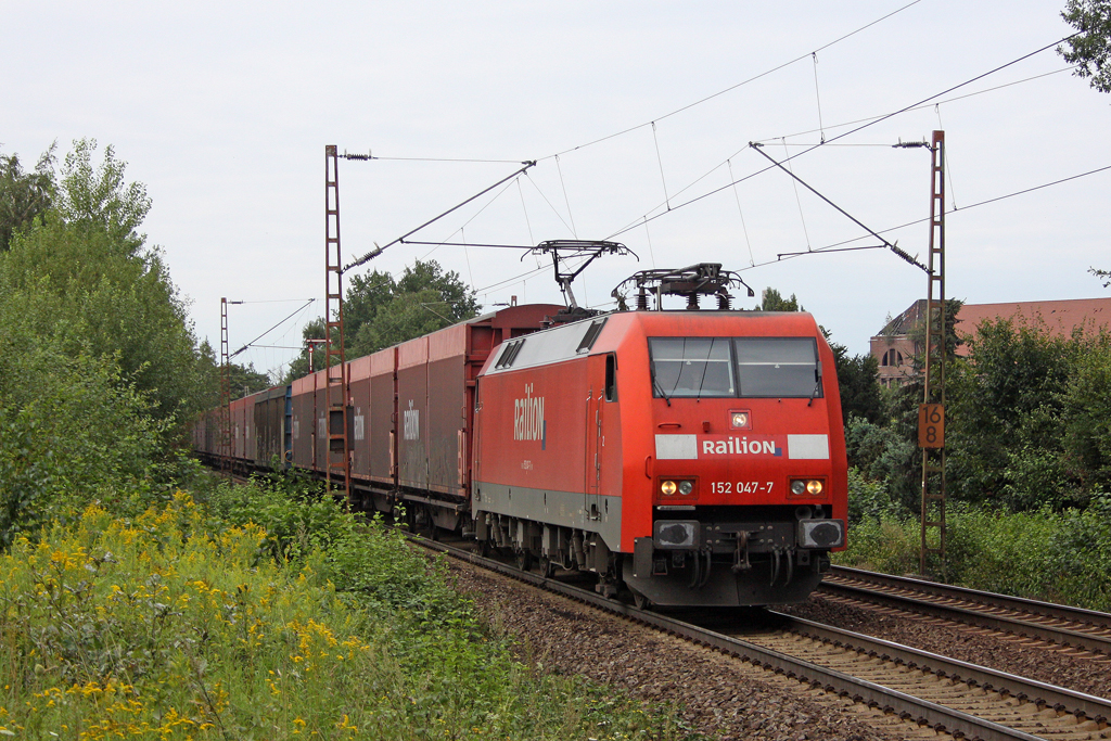 Die 152 047-7 in Hannover Limmer am 16,08,11