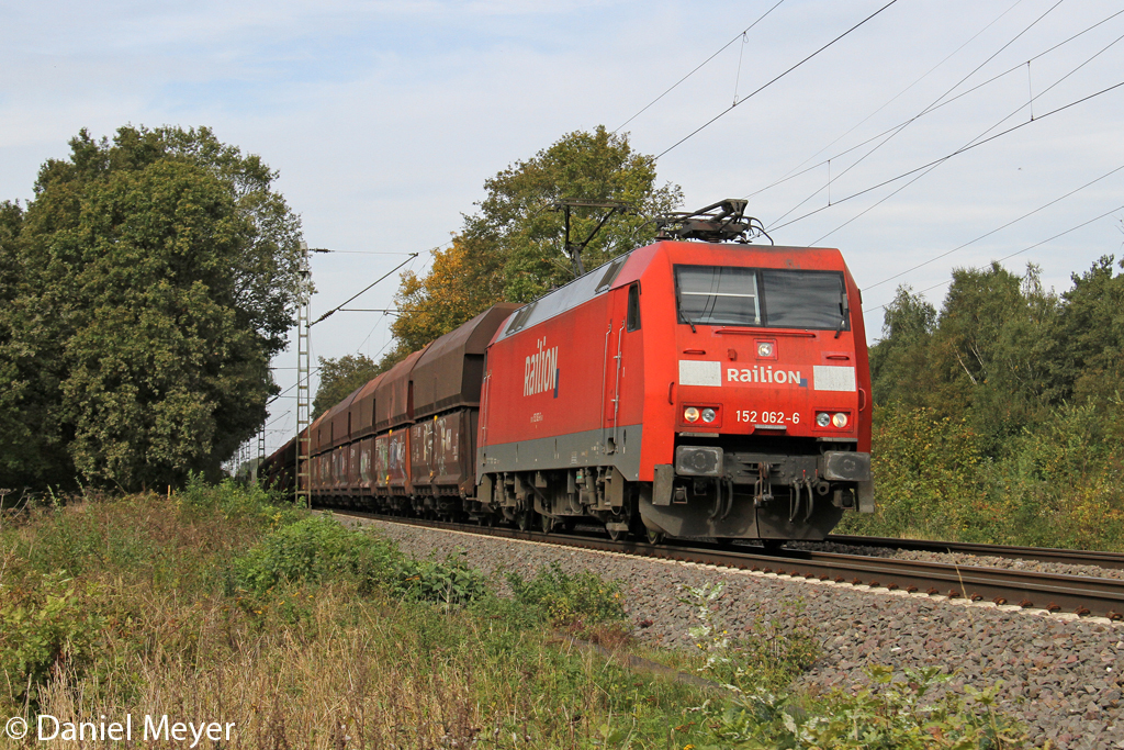 Die 152 062-6 in Ratingen Lintorf am 08,10,12