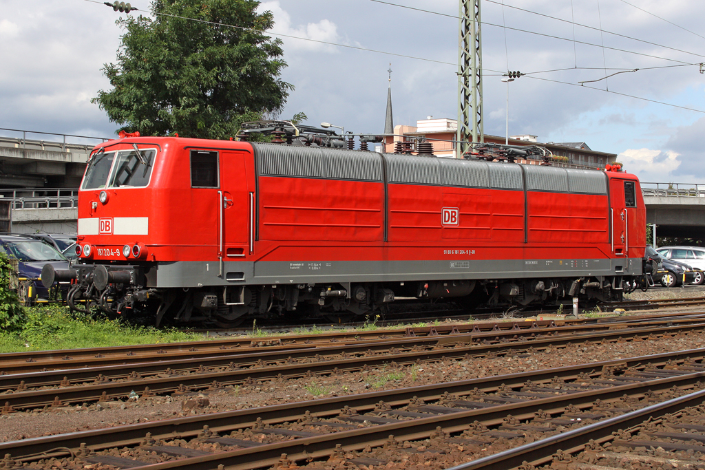 Die 181 204-9 in Koblenz Hbf am 17,09,10