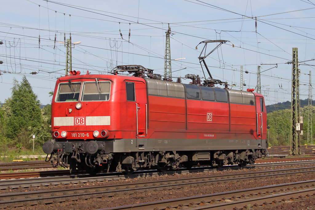 Die 181 210-6 Lz in Koblenz L�tzel am 08,05,11