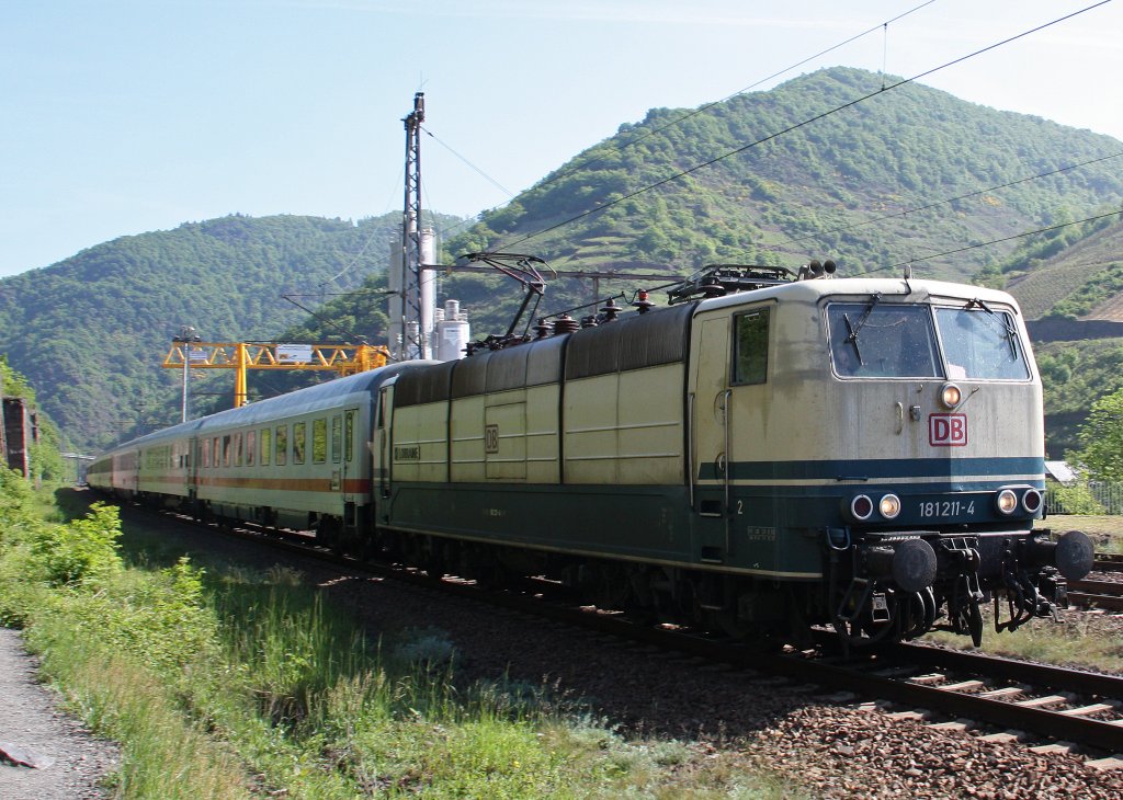 Die 181 211  Loraine  am 22.5.10 in Ediger-Eller