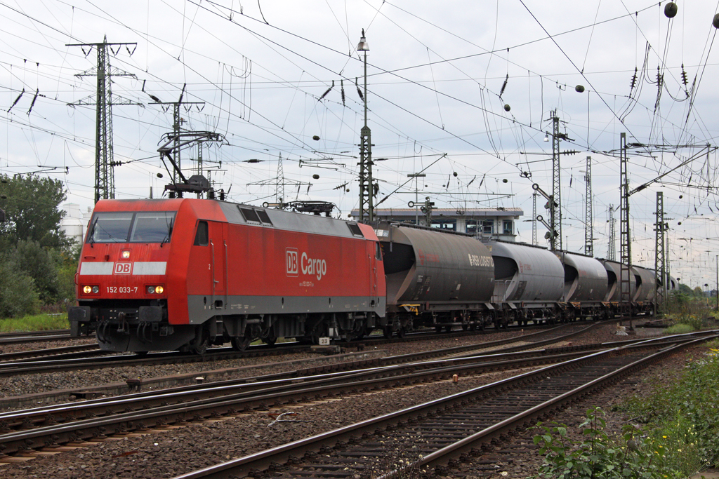 Die 185 033-7 in Gremberg am 05,10,10