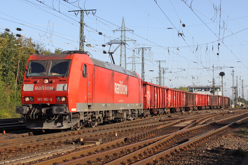 Die 185 190-6 in Gremberg am 04,10,10