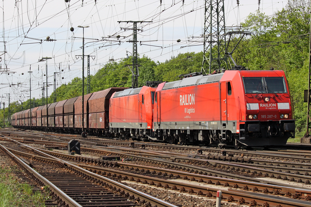 Die 185 287-0 in Gremberg am 05,05,10