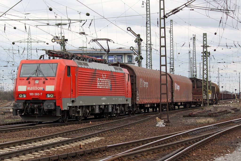 Die 189 060-7 in Gremberg am 20,03,10